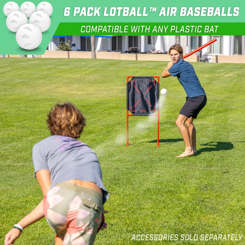 GoSports LotBall AIR Plastic Baseballs - 6 Pack