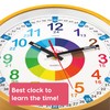 Kiddus Wall Clock for Boys and Girls. Silent Analogue Time
