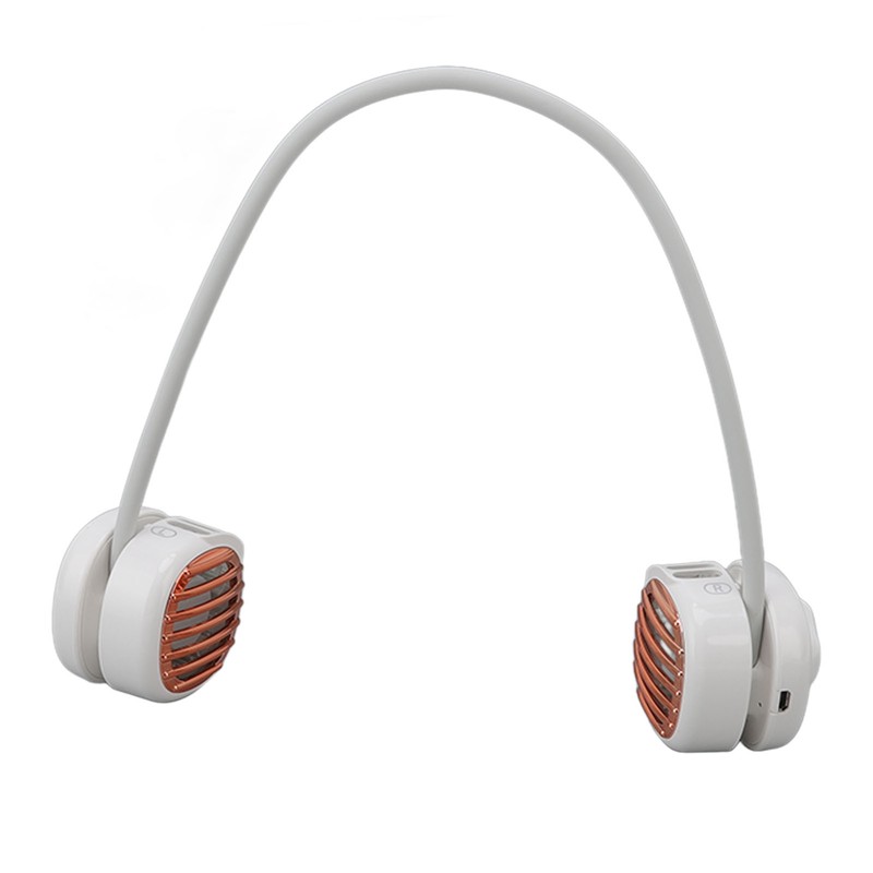 USB Charging Neck Fan Dual Fans Hands Free Super Airflow