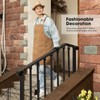 VIVOSUN 4 Steps Outdoor Iron Handrails,28" Adjustable Stair Railing Porch