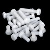 CONPHERON White Nylon Hex Bolts Insulated Plastic Machine Screws Bolts