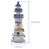 NUOBESTY Nautical Lighthouse Statue Wooden Light Houses Coastal Lighthouse Models