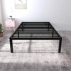 yookare 18 Inch Tall Heavy Duty Bed Frame Metal Platform /Maximum Storage/Mattress Foundation/Steel Slats Support/Noise Free/Box Spring Replacement, Twin
