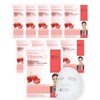 Dermal Mascarilla Facial de Col geno con Fresa (Paquete de
