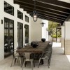 Bunkos Outdoor Pendant Light Matte Black Exterior Hanging Light, 1-Light