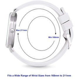 TICCI Unisex Men Women Medical Quartz Watch Arabic Numerals Military Time Easy Read Dial Silicone Band Waterproof for Students Doctors Nurses (White Black-2)