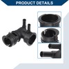 Hihaha 1 Set No.1643131490/1640162100 Engine Radiator Coolant Filler Neck with