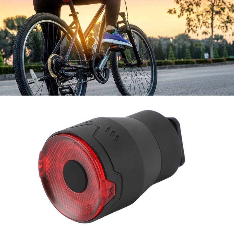Smart Bike Tail Light Automatic On Off Rechargeable Red Back