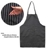 SAVITA Hat Apron Set White Chef Hat Black and White