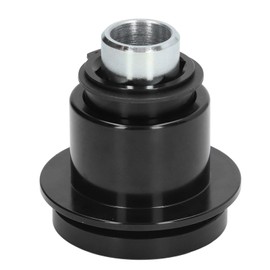 Kuuleyn Steering Wheel Quick Release Hub, Steering Wheel Hub Adapter, Car Steering Wheel Quick Release Black Aluminium Alloy 3 Holes 360 Degree Quick Release Bottom Base