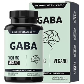 Beyond Vitamins Gaba 1000 Cápsulas Tecnología Vegana Ácido Gamma Aminobutírico Rellenos Ingredientes Innecesarios