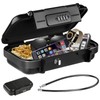 HUANLANG Portable Safe Lock Box with Combination Lock Mini Beach