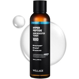 WELLAGE Hyper Peptide Skin Booster Face Toner - Korean Beauty Facial Astringent, Infused Peptide PHA, Anti-Aging, Wrinkle & Elasticity Improvement - for Uneven Texture, Reduces Pores, 6.76 fl.oz.