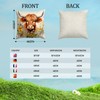 VLYX Highland Cow Cushion Covers, Highland Cow Decorations, Scottish Gift
