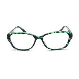 EYE ZOOM 3 Pack Stylish Cat Eye Style Reading Glasses for Women, Tortoise Green, +2.75