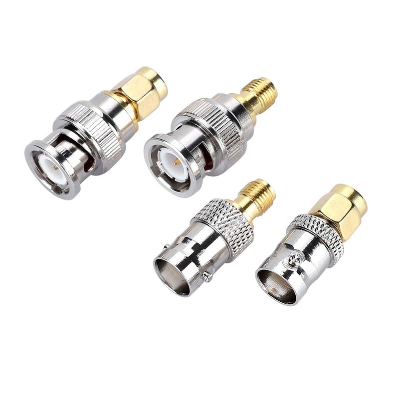 SUNGOOYUE Adaptador BNC Macho, 4PCS Conector de Antena Coaxial BNC