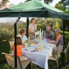 Tiimmgaal 14FT Black Outdoor Umbrella Net, Suitable for Patio Gazebo