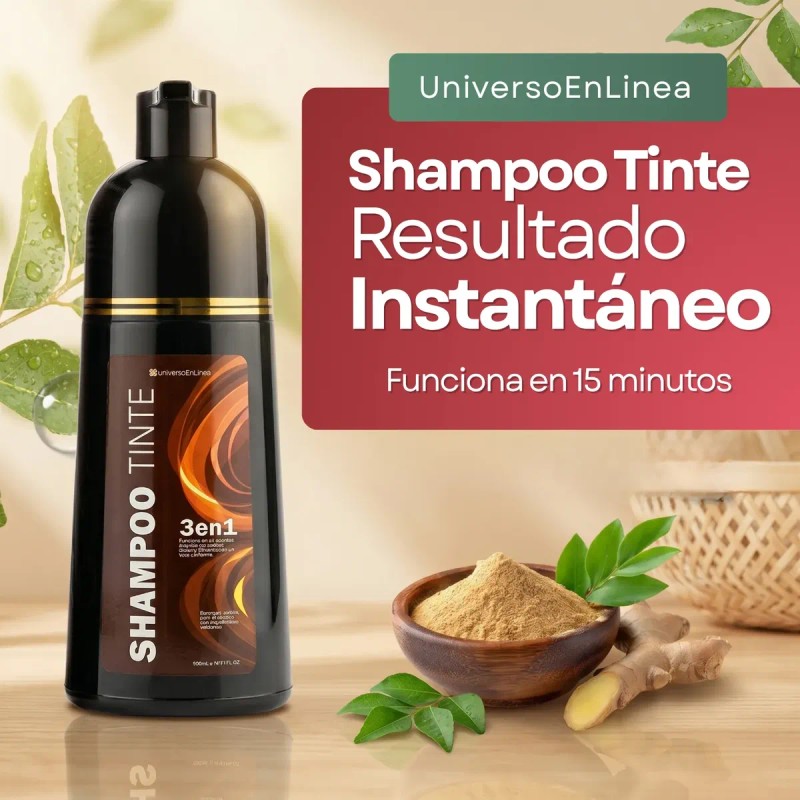 Shampoo Tinte Cubre Canas Natural Jengibre 500ml Pzs