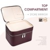 Estuche de Maquillaje, Gran capacidad, impermeable, Doble Capa, con separador