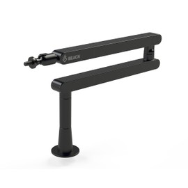 BEACN Mic Stand - Studio-Quality Low Profile Adjustable Microphone Arm with 360° Rotation, Cable Management, Easy Clamp, Universal Fit For Streaming, Podcasting, Gaming (Dark)