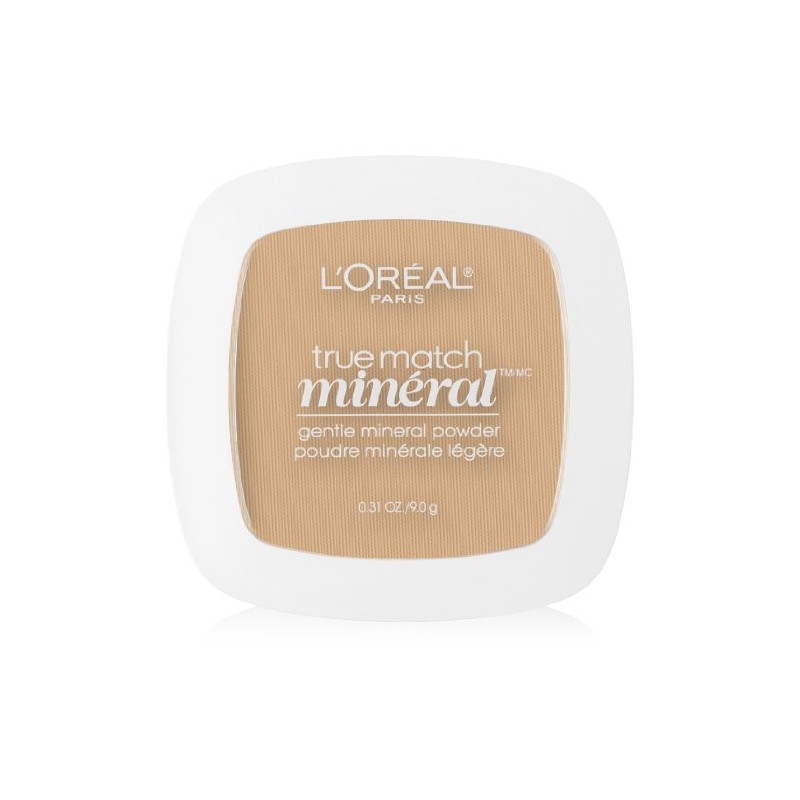 L’Oréal Paris True Match Mineral Pressed Powder, Classic Tan, 0.31
