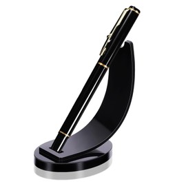 TVETE Acrylic Pen Holder Pen Holder Simple Pen Holder Stylish Pen Holder Desktop Pen Holder Pen Display Stand Ballpoint Pen Holder Simple Design Practical and Beautiful for Office Desk Room Reception School Classroom Office Supplies Black