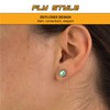 Fly Style Stud Earrings 925 Silver – Abalone Shell Stud