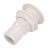 2in Through Hull Fitting Straight Drain Hose Polypropylene Inner Beam