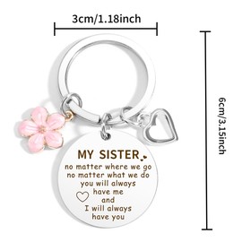 Sister Gifts For Sister Keyrings Sister Gifts From Sister Big Sister Gifts For Sister Birthday Gifts For Sister Funny Sister Gifts From Brother Valentines Days Gifts For Sister Easter, Christmas Gifts