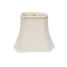 Royal Designs Rectangle Cut Corner Lamp Shade, Eggshell, (5 x 6.5) x (8 x 12) x 10