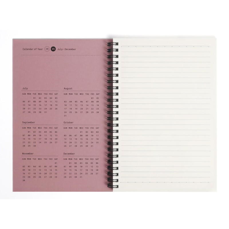 FasNote Spiral Notebook, A5, 160 Lined Pages, Wirebound, Journal for