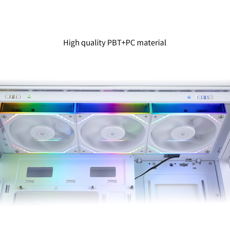 Thermalright TL-M12QW X3 Chassis Fan 120mm Silent,Wireless Splicing,Building Block Fan,PWM