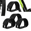 xutong 2 Pairs Fixed Gear Bicycle Foot Straps Black