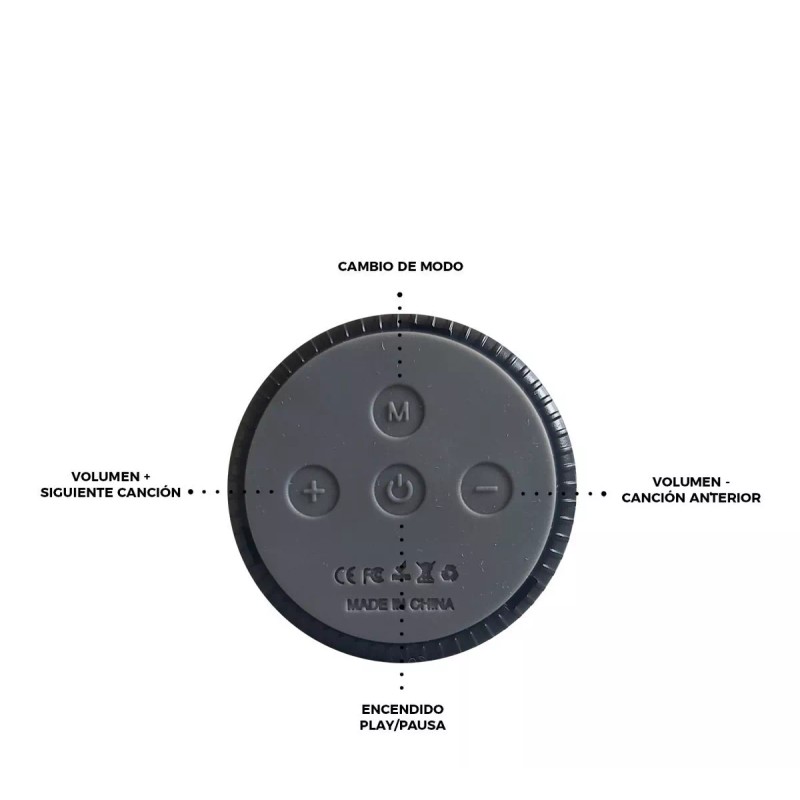 Maíz Bocina Bluetooth Recargable Usb Inalambrica Portatil Luz Led