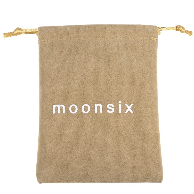 moonsix 4pcs Irregularity Crystal Stone Cabinet Knobs Set with Screws,