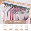 Grey Plastic Hangers 50 Pack: No Shoulder Bumps Ultra Thin