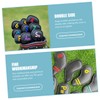 SUPVOX 9Pcs Colorful Club Covers PU Putter Head Covers for