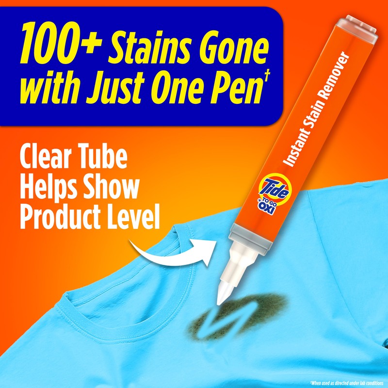 Tide Pen Stain Remover for Clothes, To Go Pen, Instant