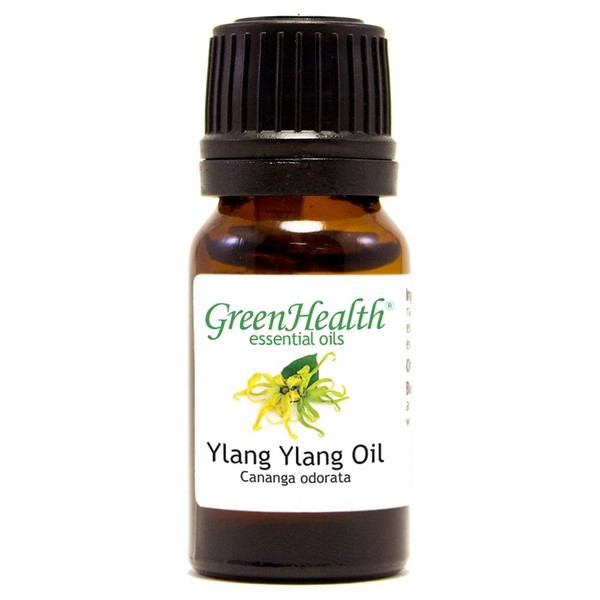 Ylang Ylang – 1/3 fl oz (10 ml) Glass Bottle – 100% Pure Essential Oil – GreenHealth