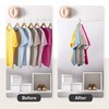 ZEDODIER Space Saving Hangers for Clothes,Rotatable Sturdy Shirt Hangers with