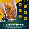G4GADGET 15 Pack Aluminium Foil Trays, Heavy-Duty Food Containers for