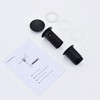 HOMELODY Drain Fitting Matte Black with Overflow, Universal Drain Valve