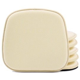 Shinnwa Dining Chair Cushions 6 Pack, Non Slip Indoor Chair Pads, U-Shaped Kitchen Seat Cushions, Set of 6, 15 x 16 Inches, Beige