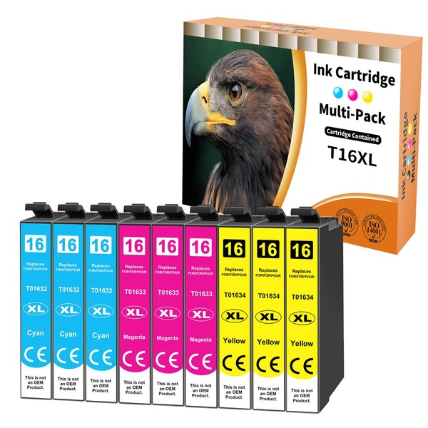 Starlet24 16XL Cartridges Compatible with Epson 16 XL T1632 T1633