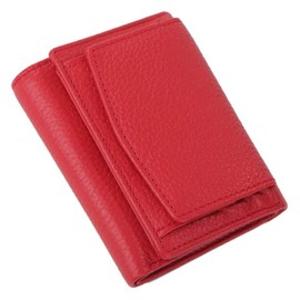 TOEDNNQI Women's Mini Wallet, Small, Compact, Trifold Wallet, Ultra Lightweight, Won't Fold Your Bills, Lightweight, Cute, Mini Wallet, Box-shaped Coin Purse, Red3