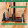 3-Roller Adjustable Sliding Closet Door Floor Guide Upgrade Kit
