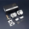 STARPY Interior Pismo Doorknobs for Bath & Bedroom, Brushed Nickel