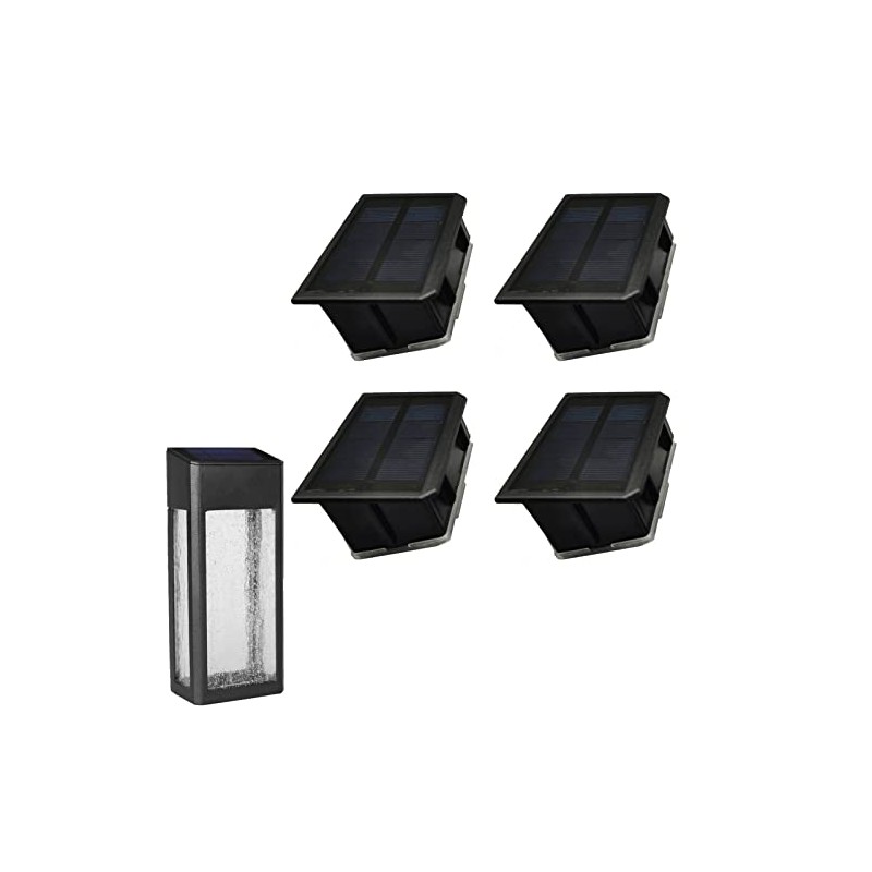 GOODFOEVER 4 Pack Solar Light Replacement Top for Outdoor Fence