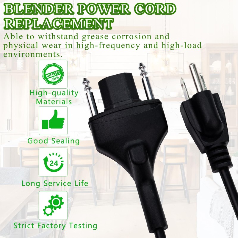 Immersion Blender Power Cord Replacement Replace 89143 Fit for Robot