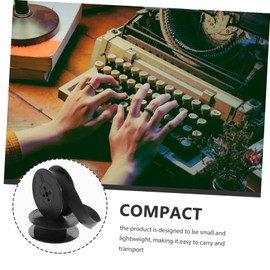 NUOBESTY Ink Ribbon Ink for Typewriters, Mini Typewriter, Label Maker, Royal Typewriter Ribbon, Ink Ribbon with Double Ink, High Strength and High Density 66 Nylon, Black